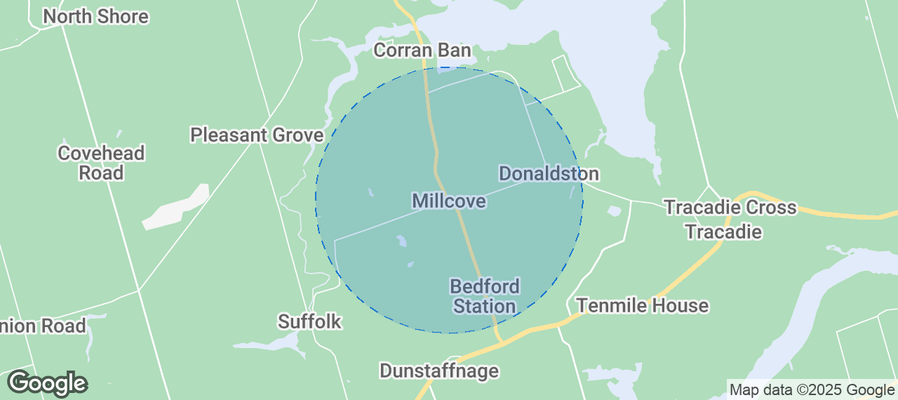 Millcove Airbnb map